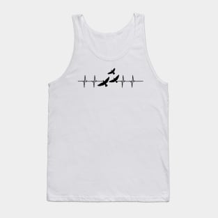 heart beat- birds Tank Top